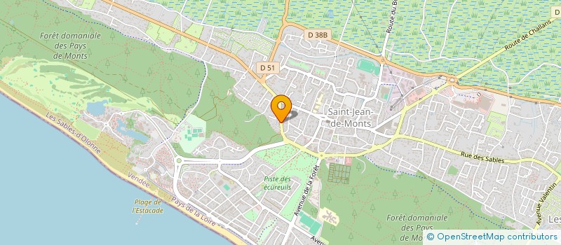 localisation de l'entreprise MONSIEUR CHRISTOPHE LE BAYON  SAINT-JEAN-DE-MONTS