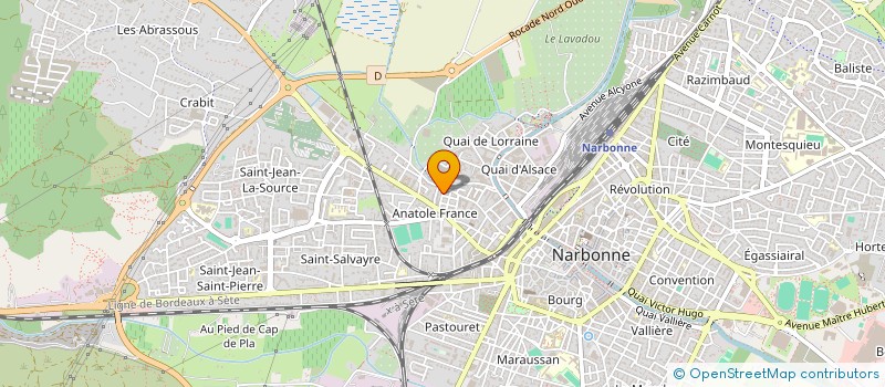 localisation de l'entreprise MONSIEUR CHRISTOPHE LE BERRE  NARBONNE