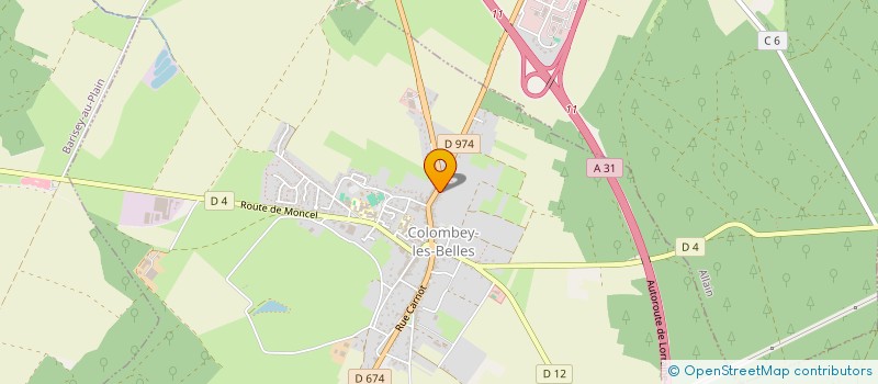 localisation de l'entreprise MONSIEUR CHRISTOPHE LE BOURVA  COLOMBEY-LES-BELLES