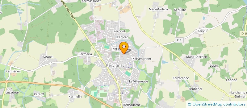 localisation de l'entreprise MONSIEUR CHRISTOPHE LE CAROUR à KERVIGNAC