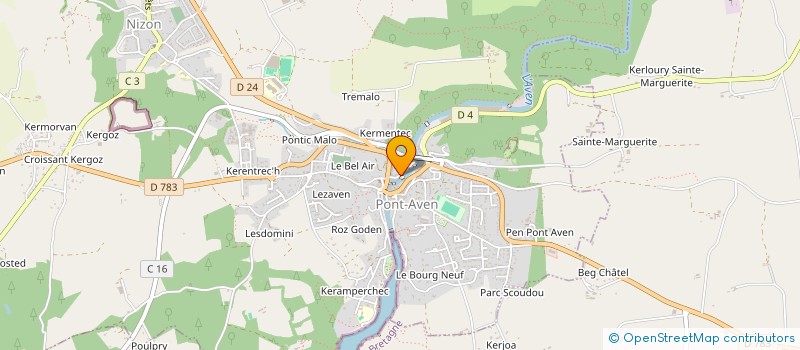 localisation de l'entreprise MONSIEUR CHRISTOPHE LE DEROUT  PONT-AVEN