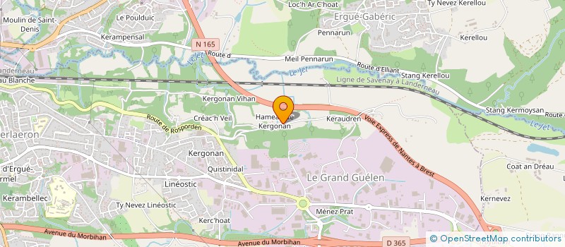 localisation de l'entreprise MONSIEUR CHRISTOPHE LE FUR à QUIMPER