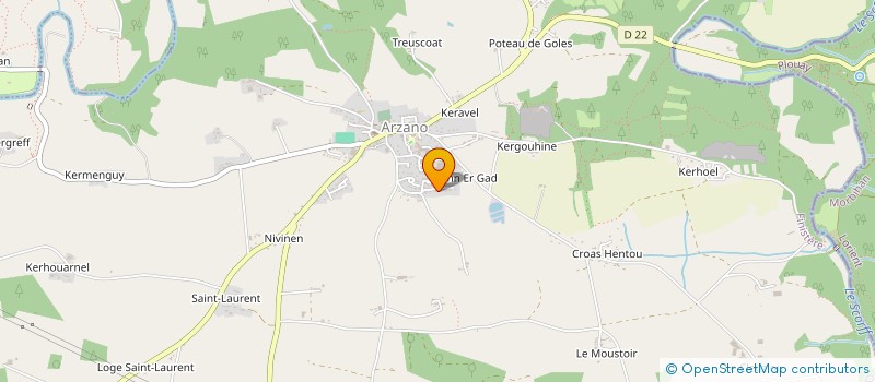 localisation de l'entreprise MONSIEUR CHRISTOPHE LE GAL  ARZANO