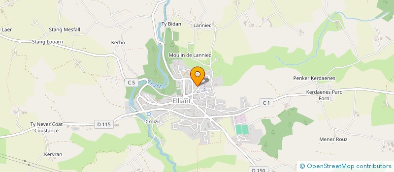 localisation de l'entreprise MONSIEUR CHRISTOPHE LE  GALL  ELLIANT