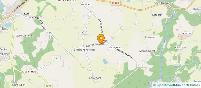 localisation de l'entreprise MONSIEUR CHRISTOPHE LE GARREC  RIEC-SUR-BELON