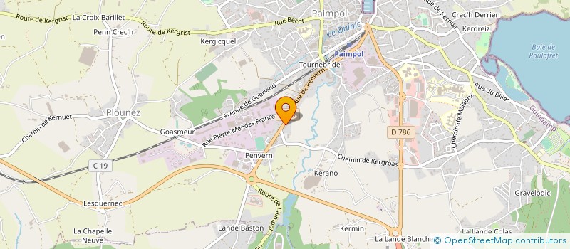 localisation de l'entreprise MONSIEUR CHRISTOPHE LE GUERN  PAIMPOL