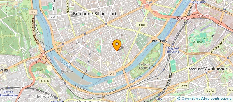 localisation de l'entreprise MONSIEUR CHRISTOPHE LE GUEZ à BOULOGNE-BILLANCOURT