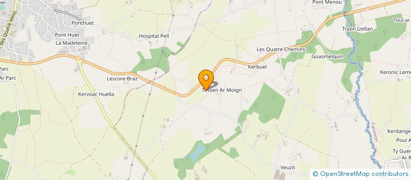 localisation de l'entreprise MONSIEUR CHRISTOPHE LE LOUS  PLOUEGAT-GUERRAND