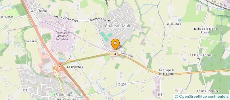 localisation de l'entreprise MONSIEUR CHRISTOPHE LE MASSON  SAINT-MALO
