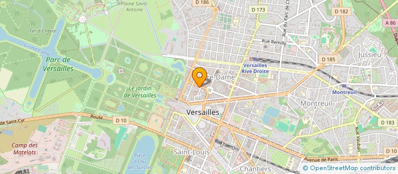 localisation de l'entreprise MONSIEUR CHRISTOPHE LE MERRER à VERSAILLES