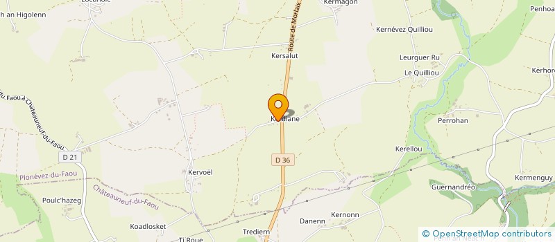 localisation de l'entreprise MONSIEUR CHRISTOPHE LE MOAL  PLONEVEZ-DU-FAOU