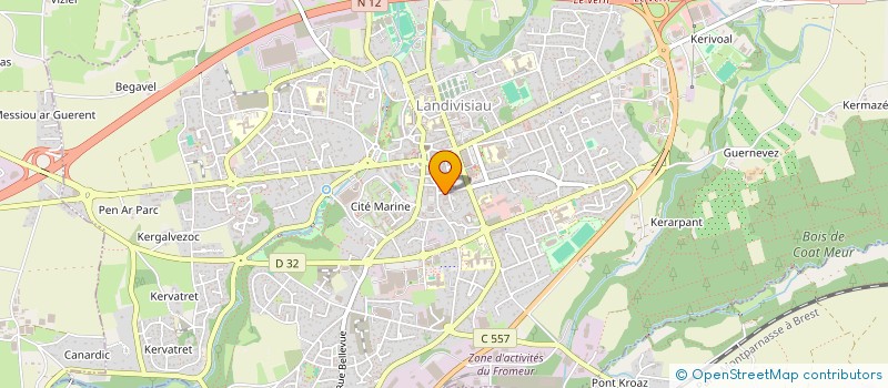 localisation de l'entreprise MONSIEUR CHRISTOPHE LE MOIGN  LANDIVISIAU