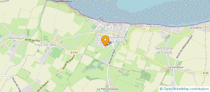 localisation de l'entreprise MONSIEUR CHRISTOPHE LE PASTEUR  ARROMANCHES-LES-BAINS