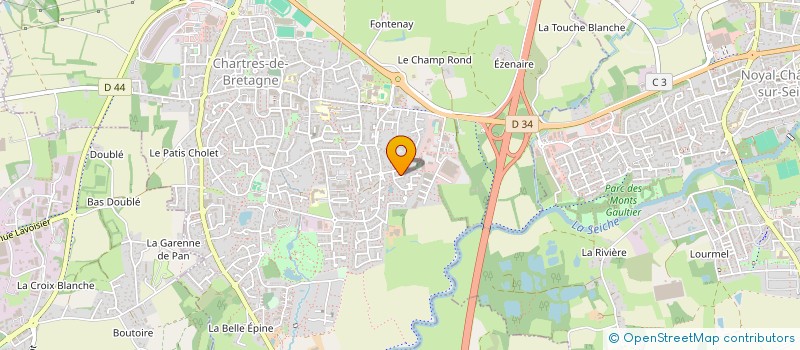 localisation de l'entreprise MONSIEUR CHRISTOPHE LE ROY  CHARTRES-DE-BRETAGNE