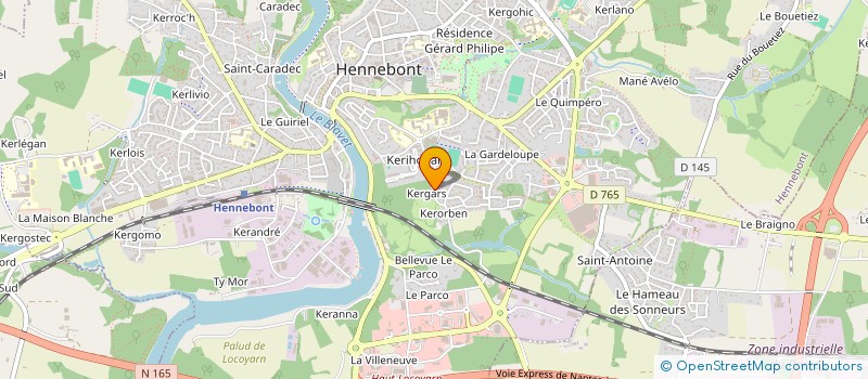 localisation de l'entreprise MONSIEUR CHRISTOPHE LE SAUZE  HENNEBONT