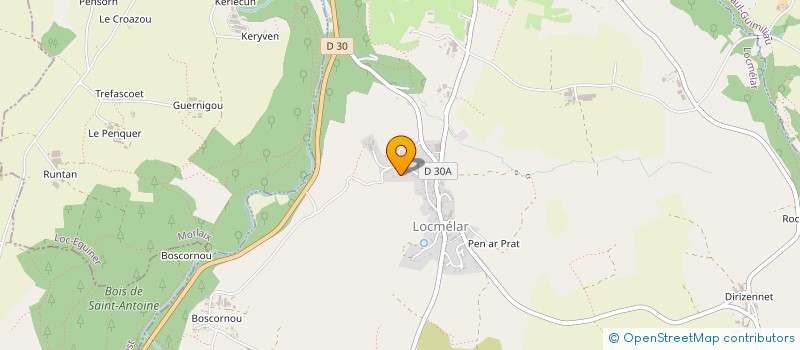 localisation de l'entreprise MONSIEUR CHRISTOPHE LE SCAN  LOCMELAR