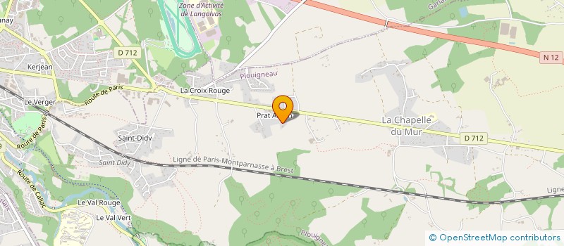 localisation de l'entreprise MONSIEUR CHRISTOPHE LE TOQUIN  PLOUIGNEAU