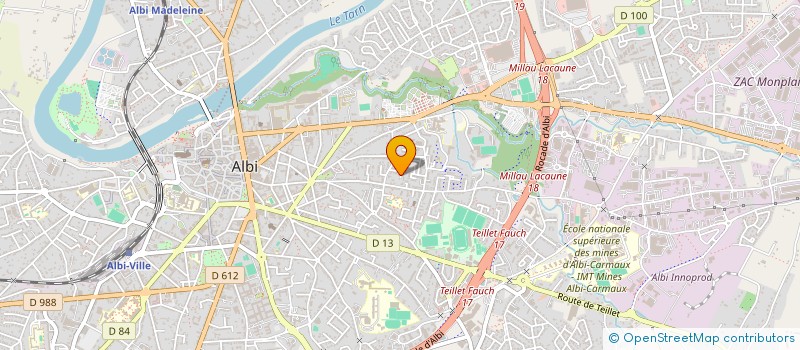 localisation de l'entreprise MONSIEUR CHRISTOPHE LE VAILLANT à ALBI