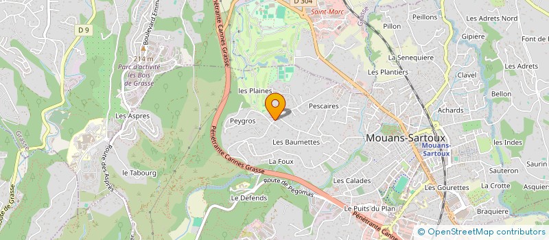 localisation de l'entreprise MONSIEUR CHRISTOPHE LEAUTAUD  MOUANS-SARTOUX