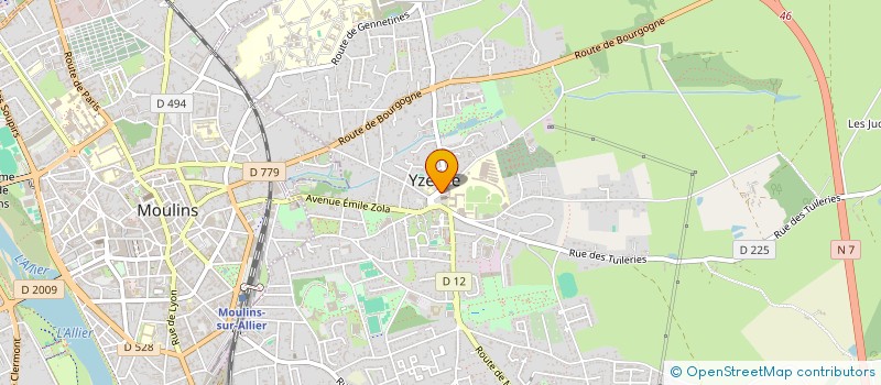 localisation de l'entreprise MONSIEUR CHRISTOPHE LEBAUPIN  YZEURE