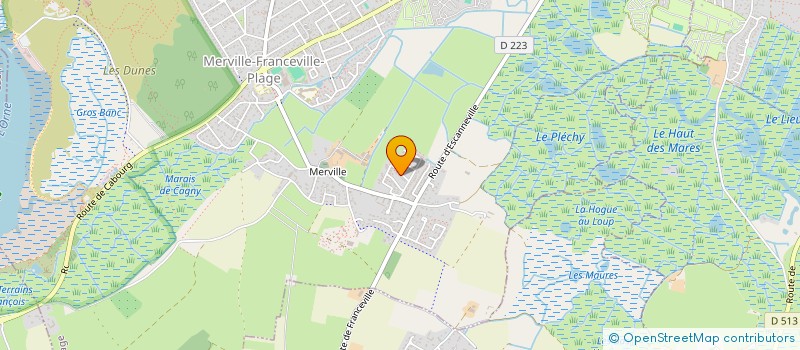 localisation de l'entreprise MONSIEUR CHRISTOPHE LEBOUC  MERVILLE-FRANCEVILLE-PLAGE