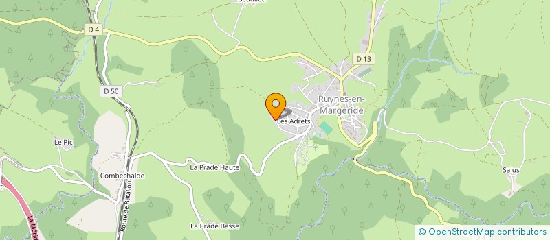 localisation de l'entreprise MONSIEUR CHRISTOPHE LEBRE à RUYNES-EN-MARGERIDE
