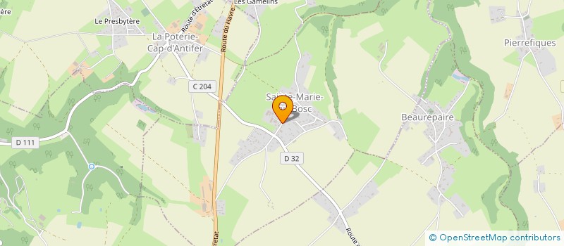 localisation de l'entreprise MONSIEUR CHRISTOPHE LECANU  SAINTE-MARIE-AU-BOSC