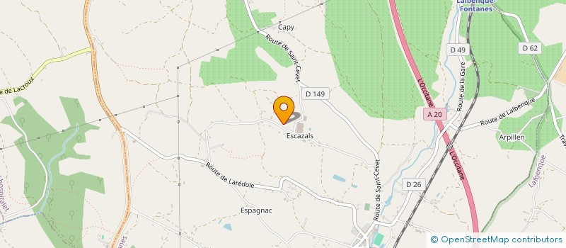 localisation de l'entreprise MONSIEUR CHRISTOPHE LECLERE  FONTANES