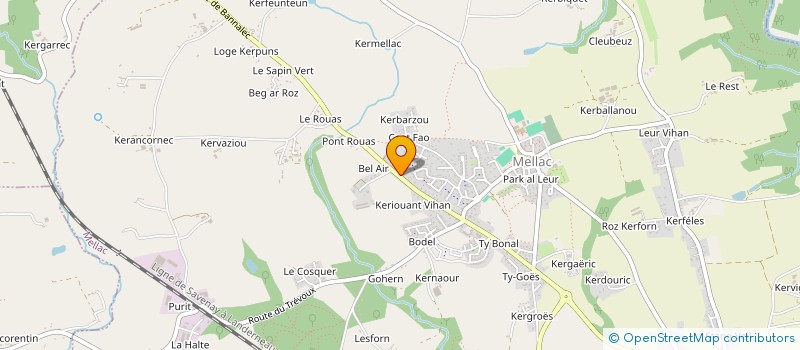 localisation de l'entreprise MONSIEUR CHRISTOPHE LECLUSE à MELLAC