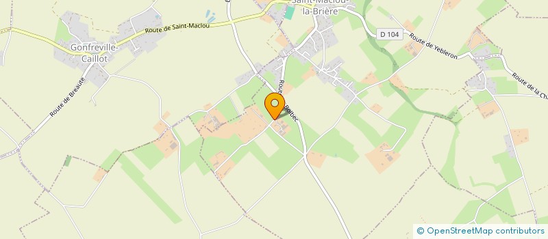 localisation de l'entreprise MONSIEUR CHRISTOPHE LECONTE  SAINT-MACLOU-LA-BRIERE