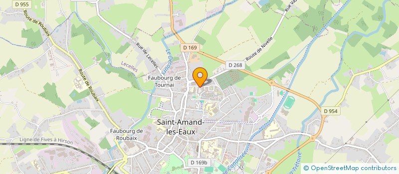 localisation de l'entreprise MONSIEUR CHRISTOPHE LECONTE à SAINT-AMAND-LES-EAUX