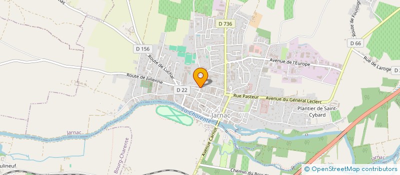 localisation de l'entreprise MONSIEUR CHRISTOPHE LECRIVAIN à JARNAC