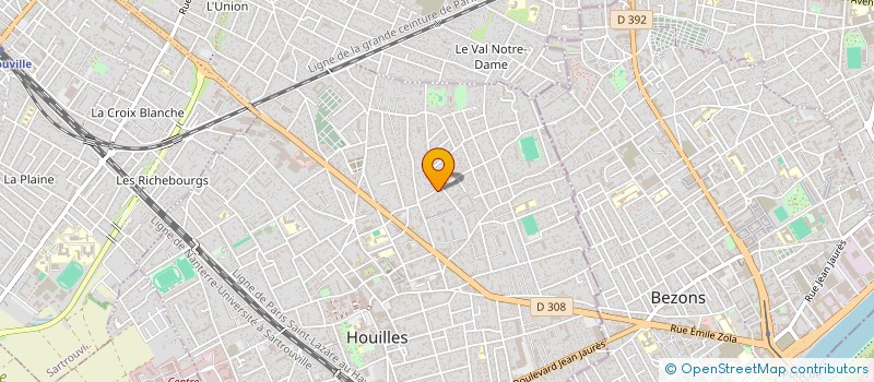 localisation de l'entreprise MONSIEUR CHRISTOPHE LECUYER  HOUILLES