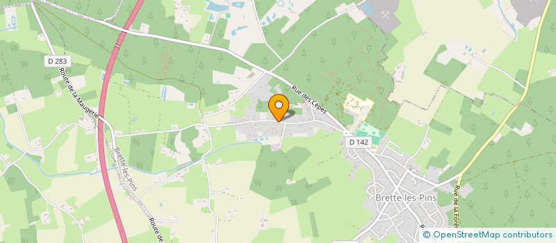 localisation de l'entreprise MONSIEUR CHRISTOPHE LEDUC  BRETTE-LES-PINS