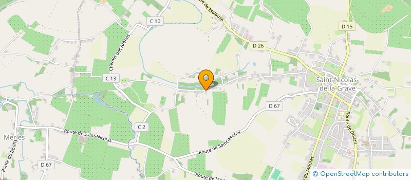 localisation de l'entreprise MONSIEUR CHRISTOPHE LEFEL  SAINT-NICOLAS-DE-LA-GRAVE