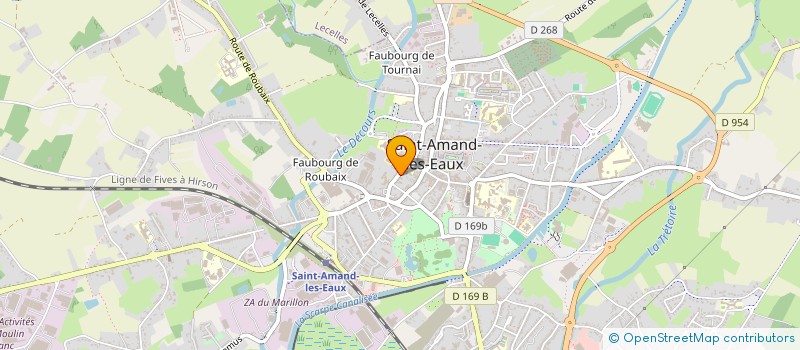 localisation de l'entreprise MONSIEUR CHRISTOPHE LEFEVRE à SAINT-AMAND-LES-EAUX