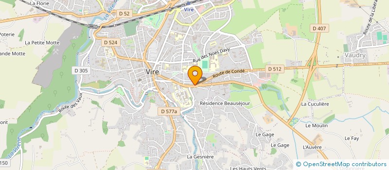 localisation de l'entreprise MONSIEUR CHRISTOPHE LEGAULT à VIRE-NORMANDIE