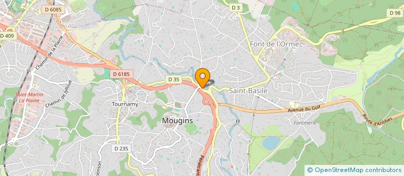 localisation de l'entreprise MONSIEUR CHRISTOPHE LEGEAY à MOUGINS