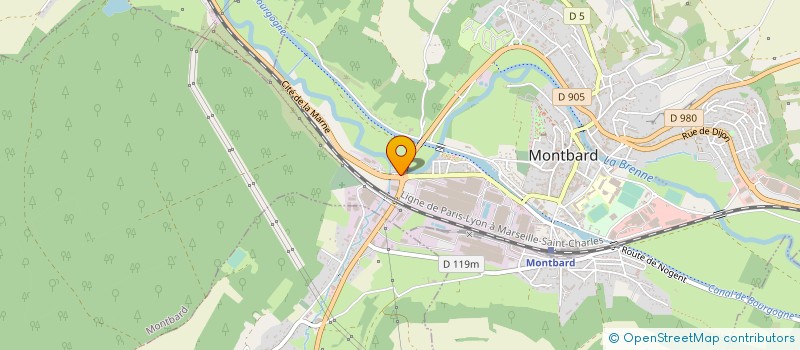 localisation de l'entreprise MONSIEUR CHRISTOPHE LEGRAND à MONTBARD
