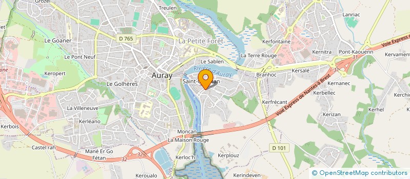 localisation de l'entreprise MONSIEUR CHRISTOPHE LEGRAND à AURAY