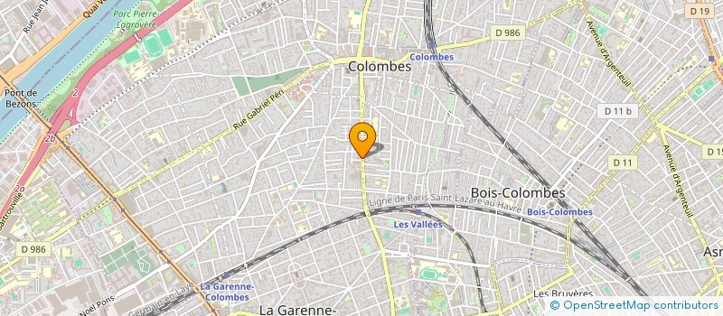 localisation de l'entreprise MONSIEUR CHRISTOPHE LEGRAND  COLOMBES