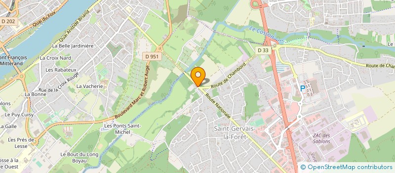 localisation de l'entreprise MONSIEUR CHRISTOPHE LEGRAND  SAINT-GERVAIS-LA-FORET