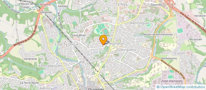 localisation de l'entreprise MONSIEUR CHRISTOPHE LEGRIS  QUIMPER