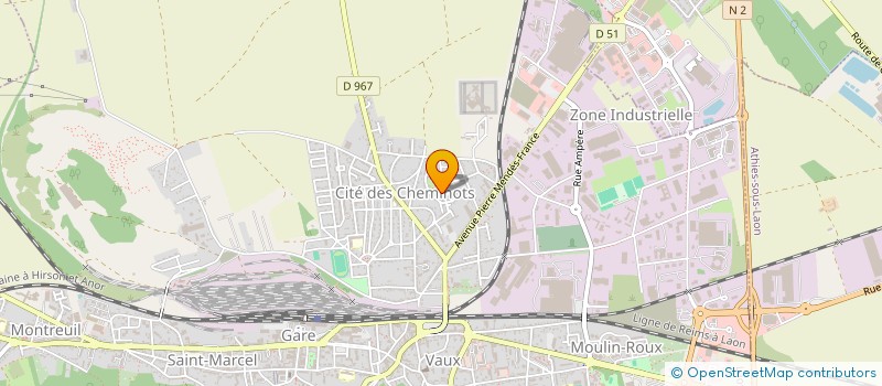 localisation de l'entreprise MONSIEUR CHRISTOPHE LEJEUNE  LAON