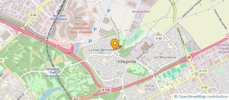 localisation de l'entreprise MONSIEUR CHRISTOPHE LELIEVRE à VILLEPINTE
