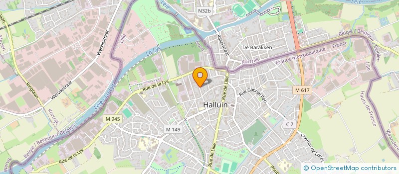 localisation de l'entreprise MONSIEUR CHRISTOPHE LEMAIRE  HALLUIN