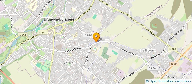 localisation de l'entreprise MONSIEUR CHRISTOPHE LEMAITRE à BRUAY-LA-BUISSIERE