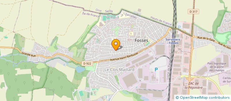 localisation de l'entreprise MONSIEUR CHRISTOPHE LEMAITRE  FOSSES