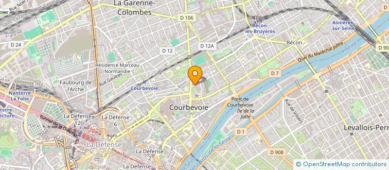 localisation de l'entreprise MONSIEUR CHRISTOPHE LEMMET à COURBEVOIE