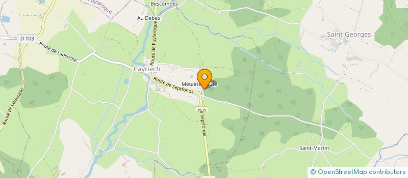 localisation de l'entreprise MONSIEUR CHRISTOPHE LEMOINE  CAYRIECH